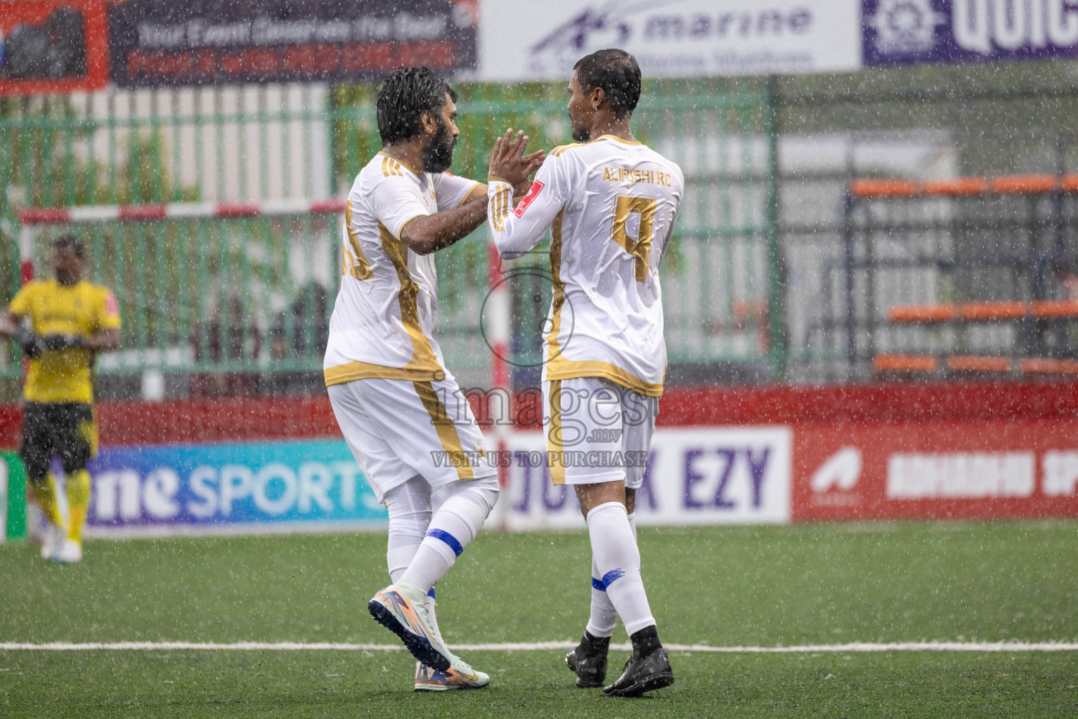 Raa Rasgetheem vs Raa Alifushi  in Day 10 of Golden Futsal Challenge 2025 was held on Tuesday, 14th January 2025, in Hulhumale', Maldives Photos: Shuu Abdul Sattar / images.mv