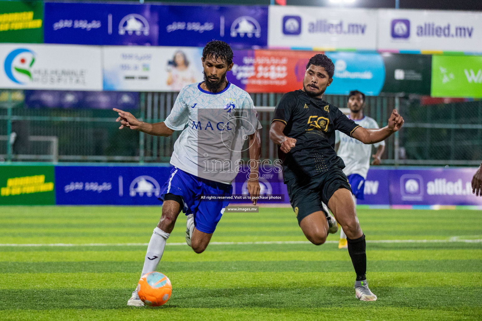 Prison Club vs MACL in the Quarter Finals of Club Maldives 2021 held at Hulhumale;, on 12th December 2021 Photos: Ismail Thoriq / images.mv