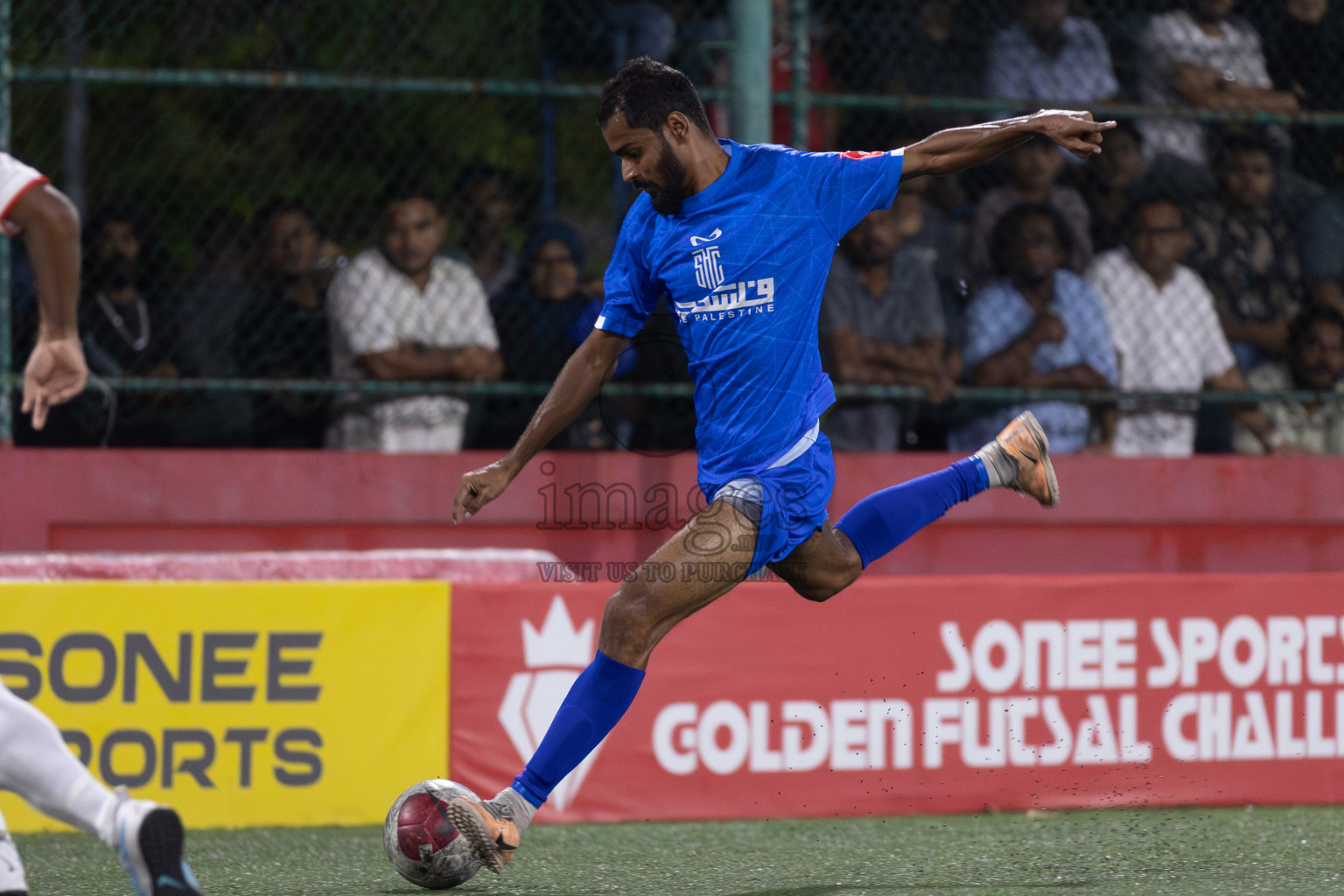 S. Feydhoo vs S. Hithadhoo in Day 13 of Golden Futsal Challenge 2024 was held on Saturday, 27th January 2024, in Hulhumale', Maldives Photos: Mohamed Mahfooz Moosa / images.mv