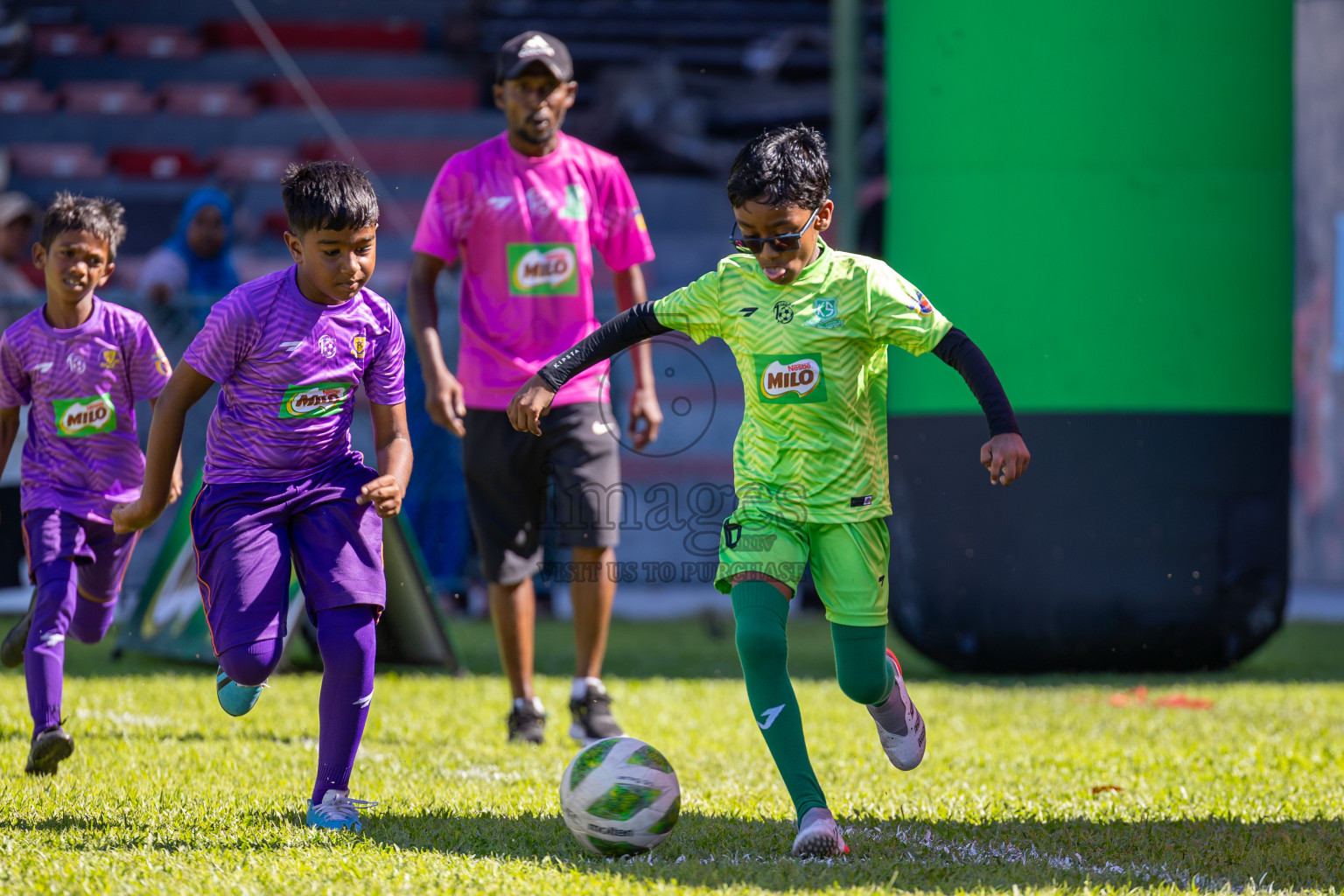 Day 1 of MILO Kids Football Fiesta was held at National Stadium in Male', Maldives on Friday, 23rd February 2024. 
Photos: Ismail Thoriq / images.mv