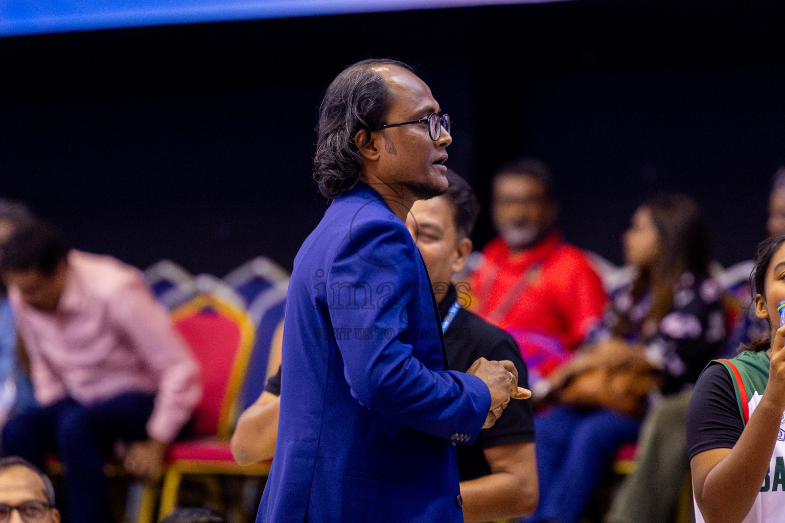 Bangladesh vs India in Day 2 of Under 16 Woman's Asian Cup SABA Qualifiers 2025 was held in Social Center, Male', Maldives on Friday, 13th June 2025. Photos: Nausham Waheed / images.mv