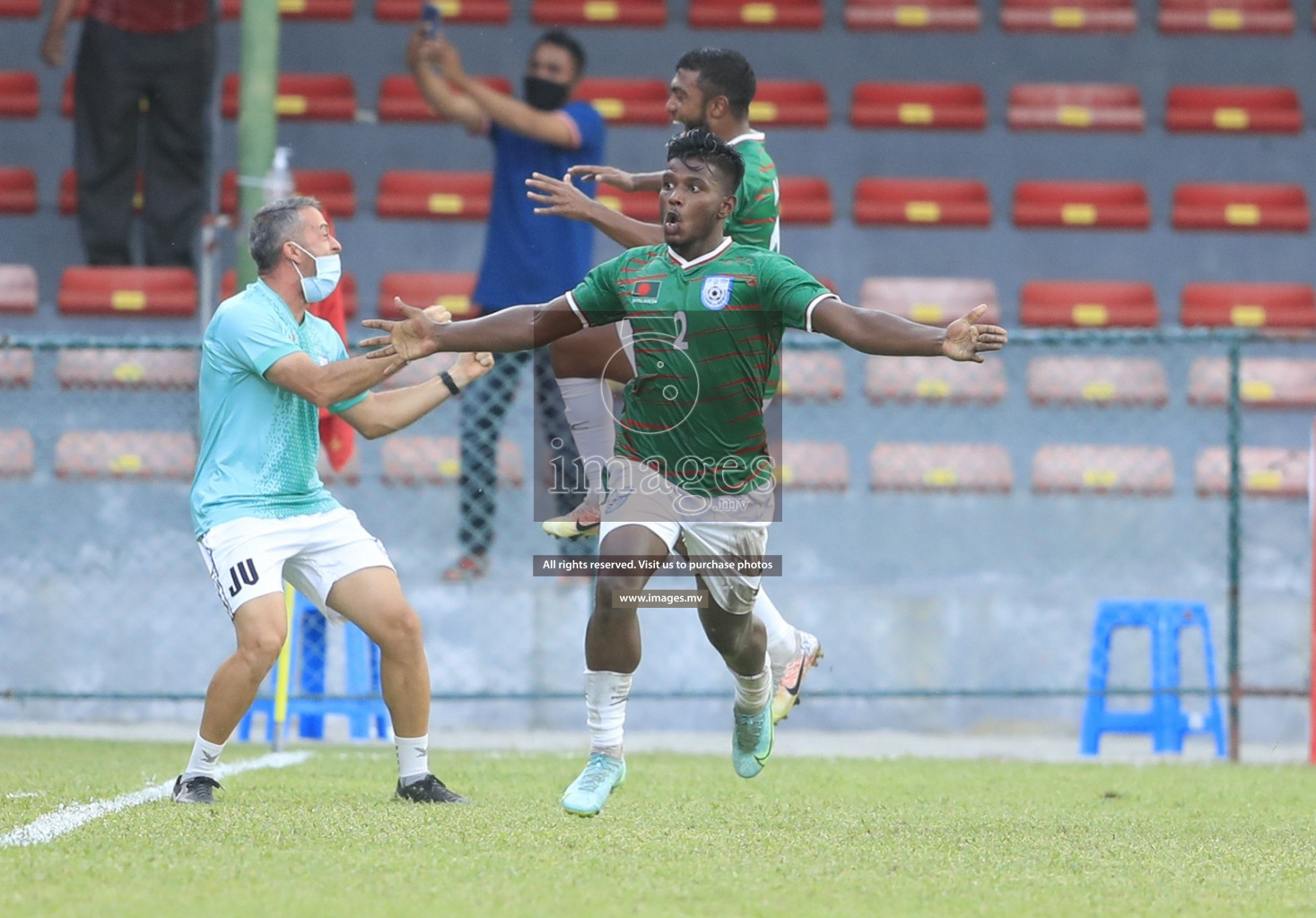 Bangladesh vs India in SAFF Championship 2021 held on 1st October 2021 in Galolhu National Stadium, Male', Maldives