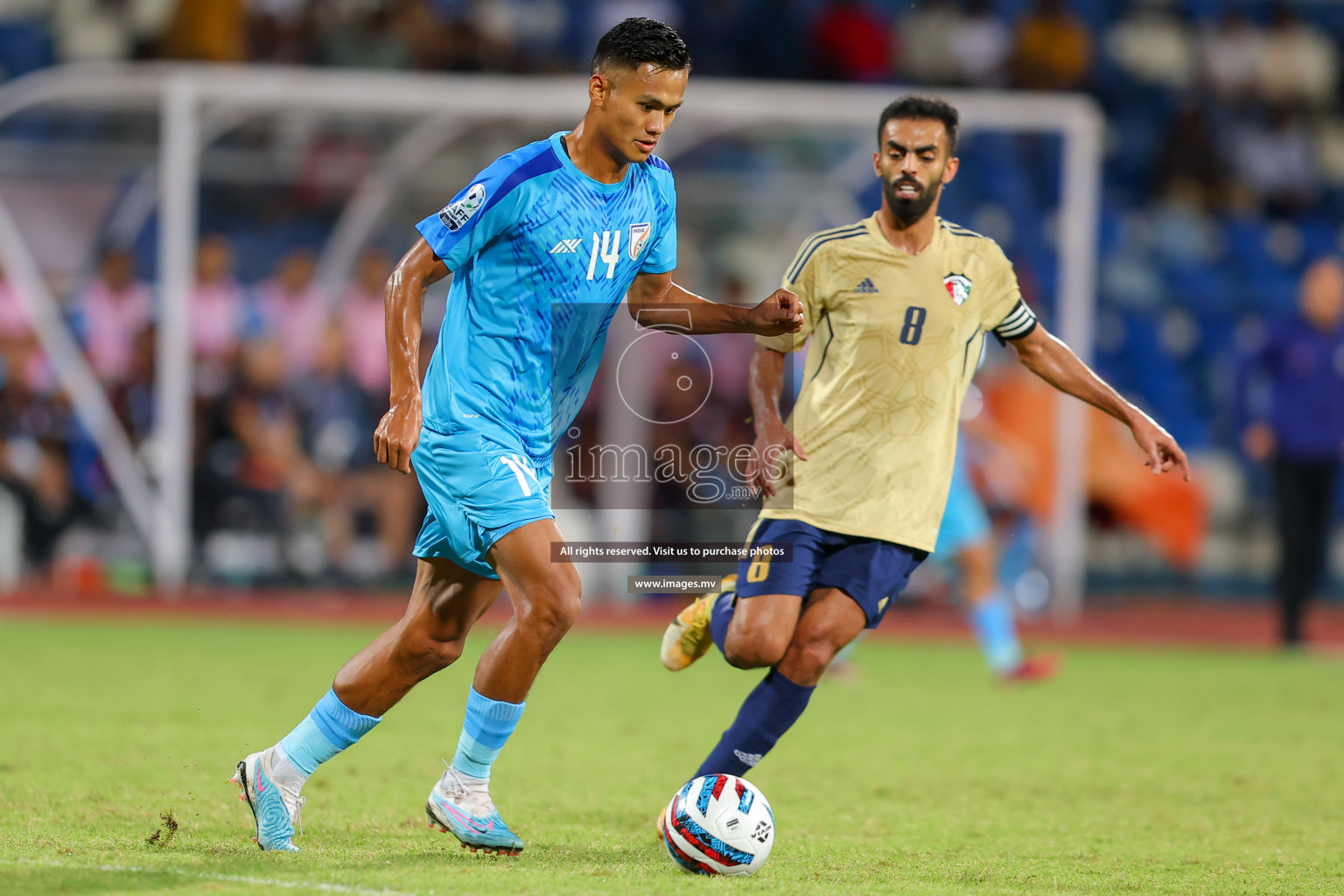 India vs Kuwait in SAFF Championship 2023 held in Sree Kanteerava Stadium, Bengaluru, India, on Tuesday, 27th June 2023. Photos: Nausham Waheed, Hassan Simah / images.mv