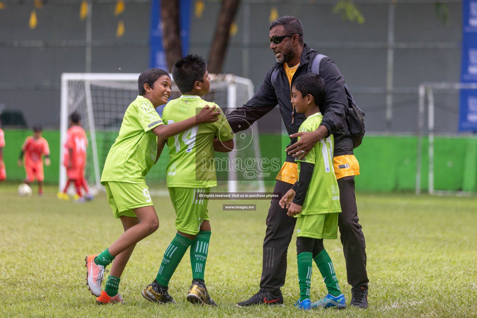 Day 2 of Nestle kids football fiesta, held in Henveyru Football Stadium, Male', Maldives on Thursday, 12th October 2023 Photos: Shuu Abdul Sattar / mages.mv