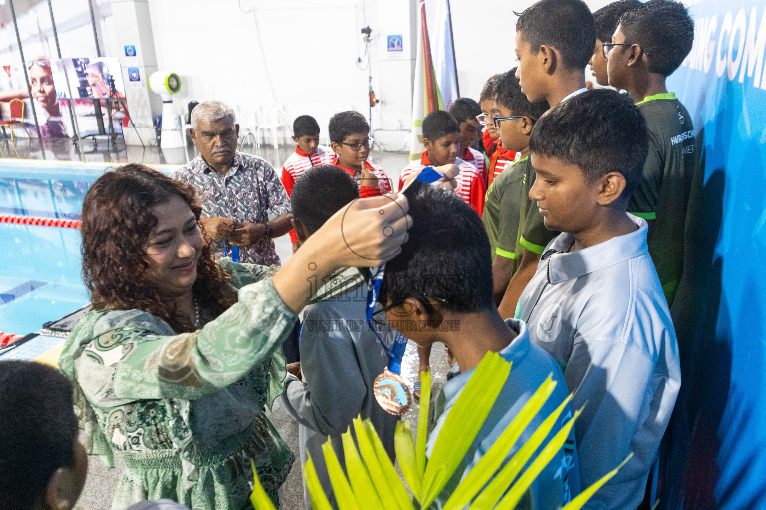 Day 4 of 20th Inter-school Swimming Competition 2024 held in Hulhumale', Maldives on Tuesday, 15th October 2024. Photos: Ismail Thoriq / images.mv