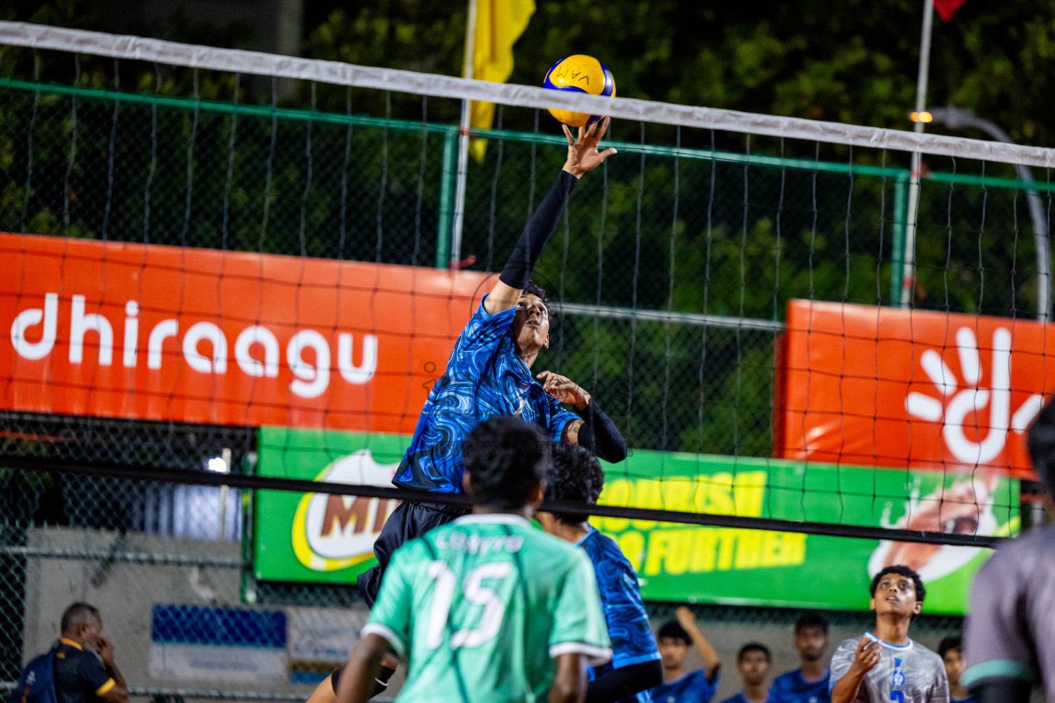 Day 2 of Interschool Volleyball Tournament 2024 was held in Ekuveni Volleyball Court at Male', Maldives on Sunday, 24th November 2024. Photos: Nausham Waheed / images.mv