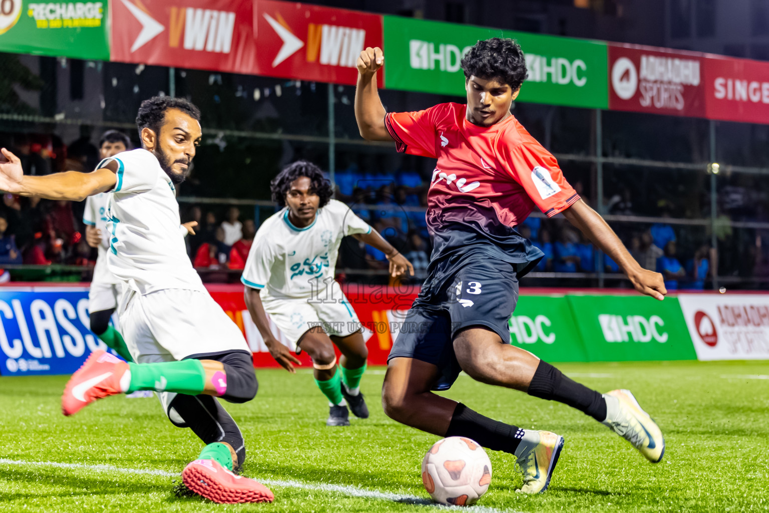 Criminal Court vs Mira Rc in Day 9 of Club Maldives Cup Classic 2025 was held in Rehendi Futsal Ground, Hulhumale', Maldives on Monday, 22nd September 2025. Photos: Nausham Waheed / images.mv