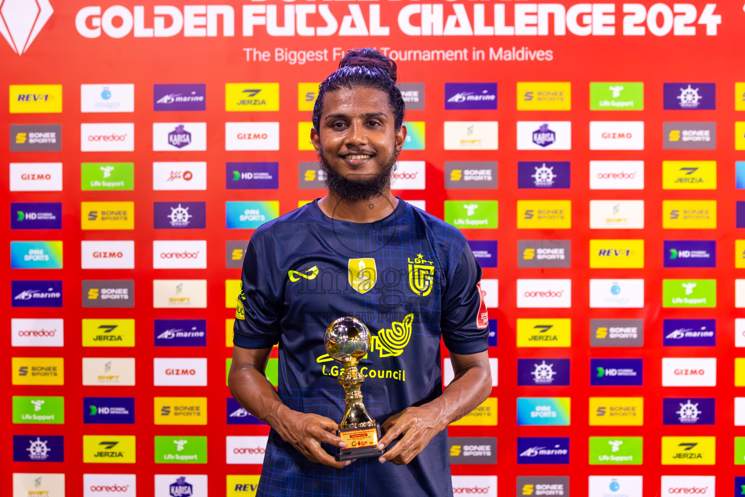 L Maabaidhoo vs L Gan in Day 16 of Golden Futsal Challenge 2024 was held on Tuesday, 30th January 2024, in Hulhumale', Maldives Photos: Ismail Thoriq / images.mv