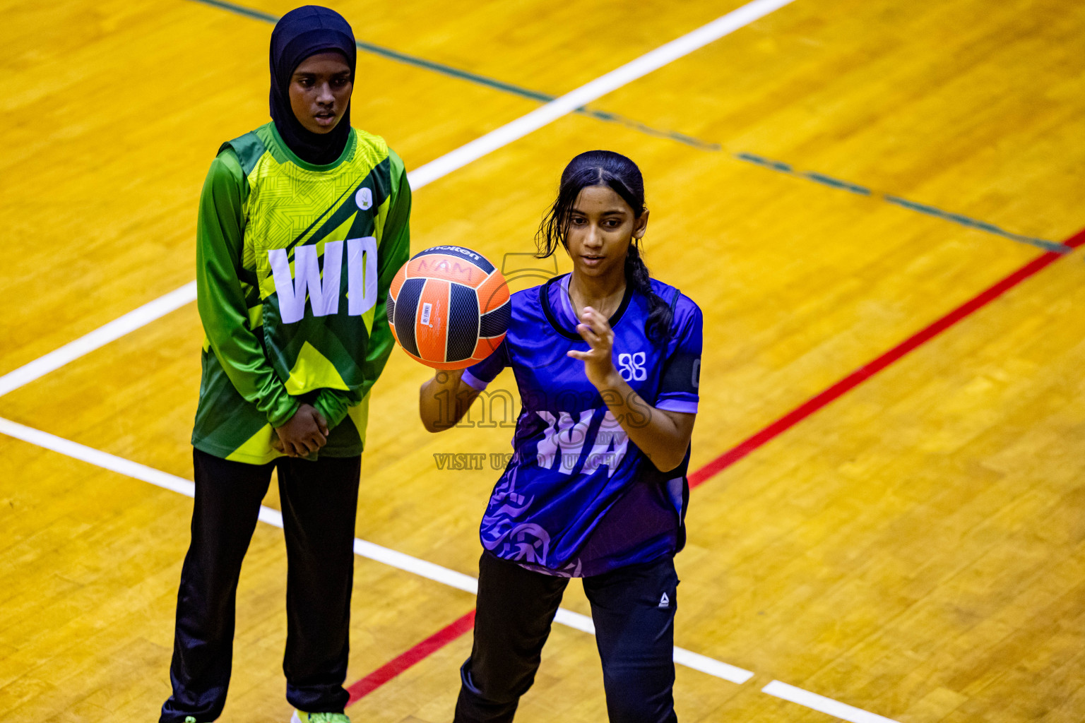 Day 7 of 25th Inter-School Netball Tournament was held in Social Center at Male', Maldives on Saturday, 17th August 2024. Photos: Nausham Waheed / images.mv