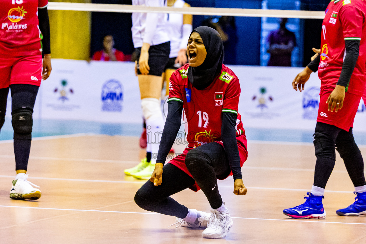 Final of CAVA Woman's Volleyball Challenge Cup 2024 was held in Social Center, Male', Maldives on Wednesday, 11th September 2024. Photos: Nausham Waheed / images.mv