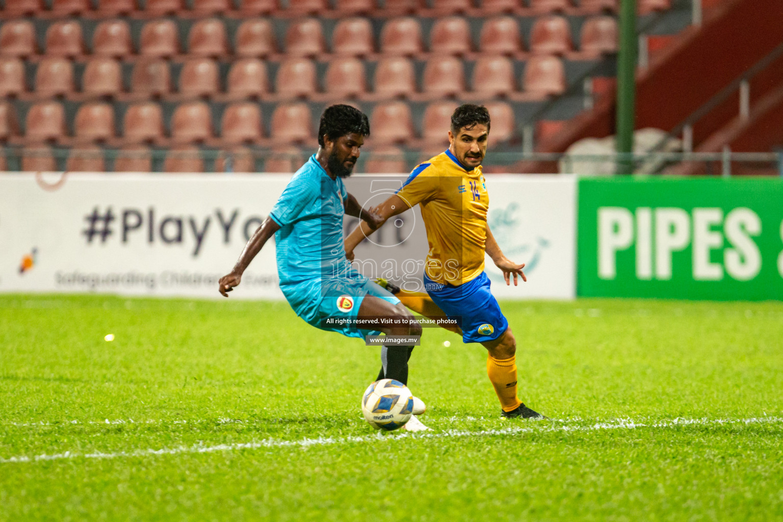 Club Valencia vs United Victory in the President's Cup 2021/2022 held in Male', Maldives on 19 December 2021