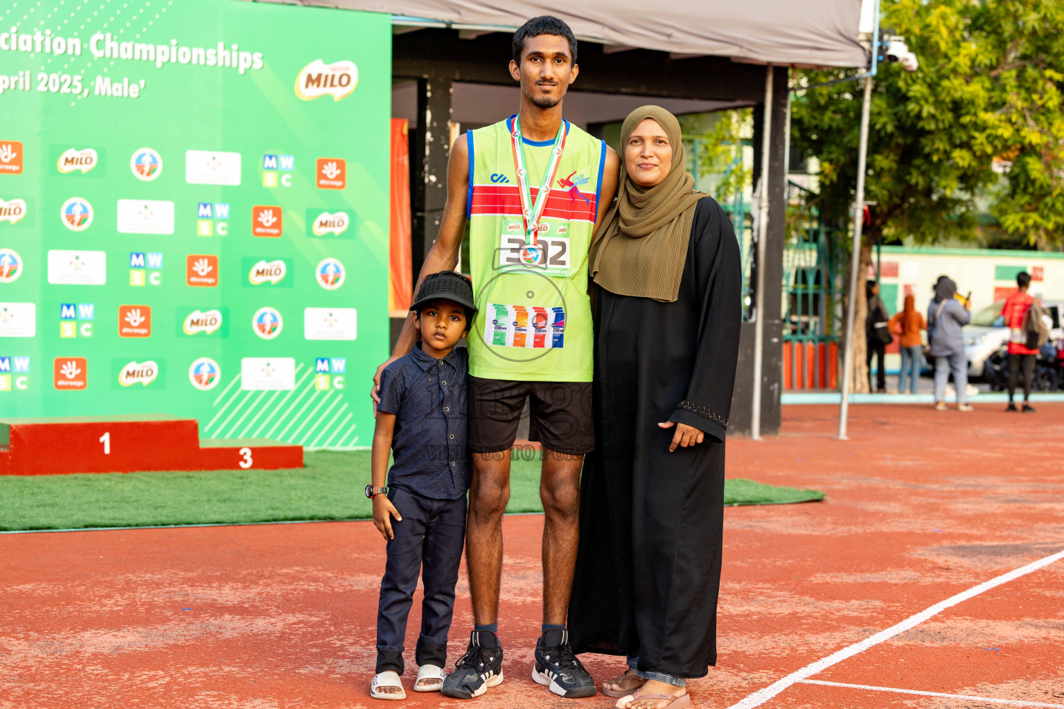 Day 2 of 12th Milo Association Championships was held in Ekuveni Track at Male', Maldives on Friday, 25th April 2025. Photos: Hassan Simah / images.mv