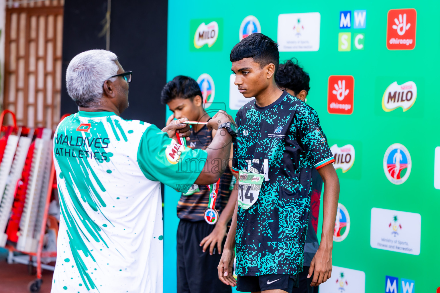 Day 3 of 12th Milo Association Championships was held in Ekuveni Track at Male', Maldives on Saturday, 26th April 2025. Photos: Nausham Waheed  / images.mv