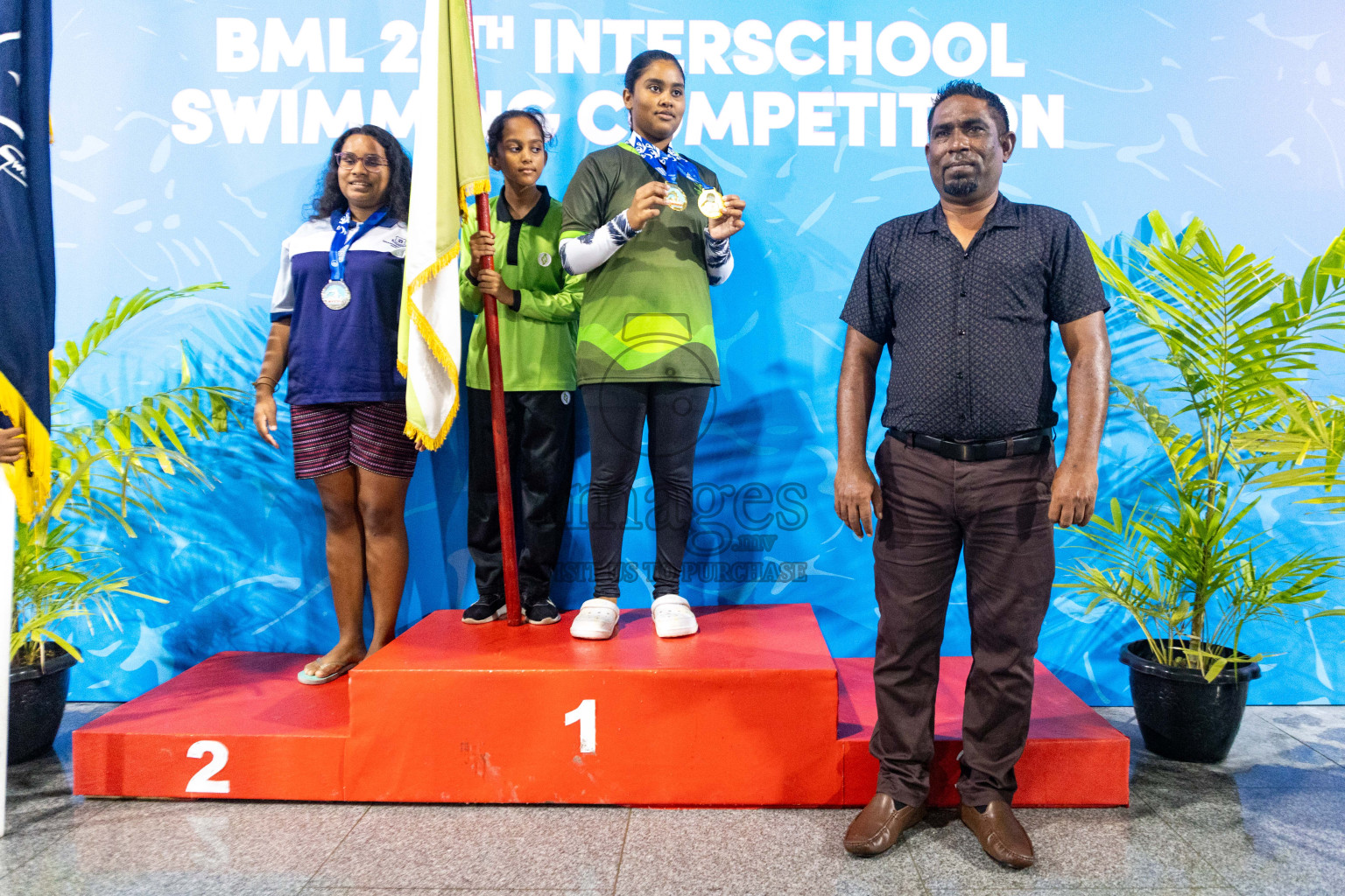 Day 4 of 20th Inter-school Swimming Competition 2024 held in Hulhumale', Maldives on Tuesday, 15th October 2024. Photos: Ismail Thoriq / images.mv