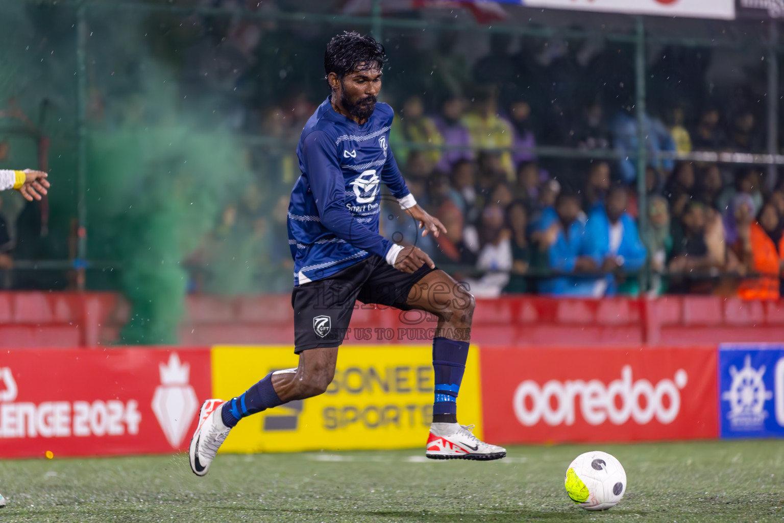 K Gaafaru vs Dhandimgu in Round of 16 on Day 40 of Golden Futsal Challenge 2024 which was held on Tuesday, 27th February 2024, in Hulhumale', Maldives Photos: Ismail Thoriq / images.mv