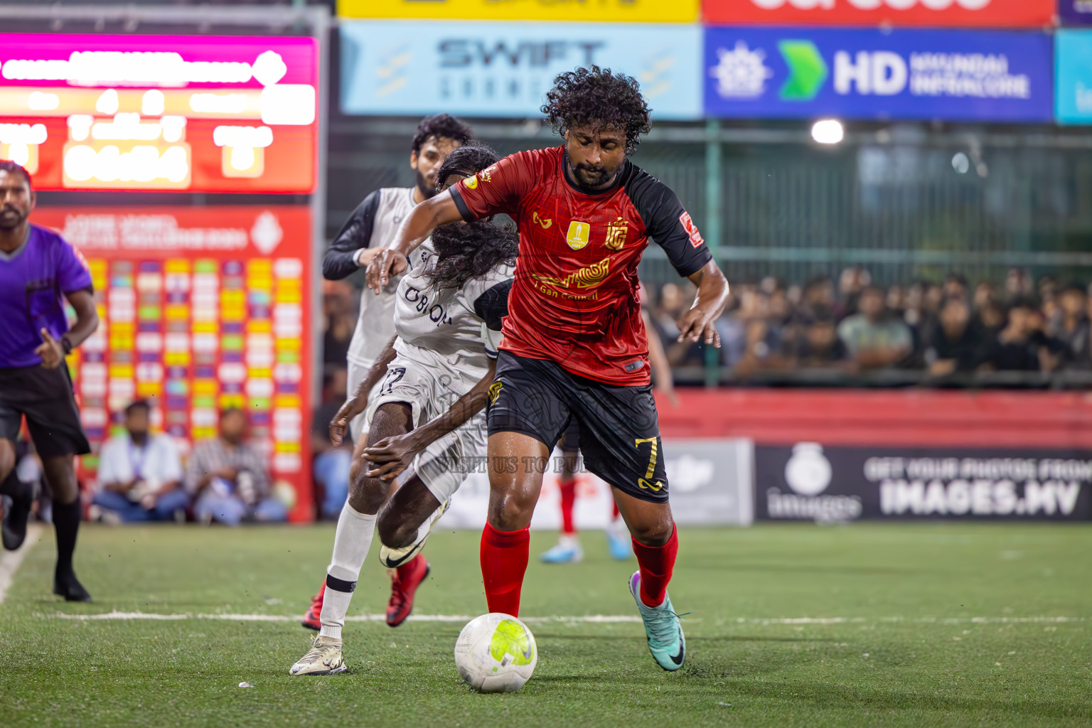 Vilimale vs L Gan in Semi Finals of Golden Futsal Challenge 2024 which was held on Friday, 1st March 2024, in Hulhumale', Maldives.
Photos: Ismail Thoriq / images.mv