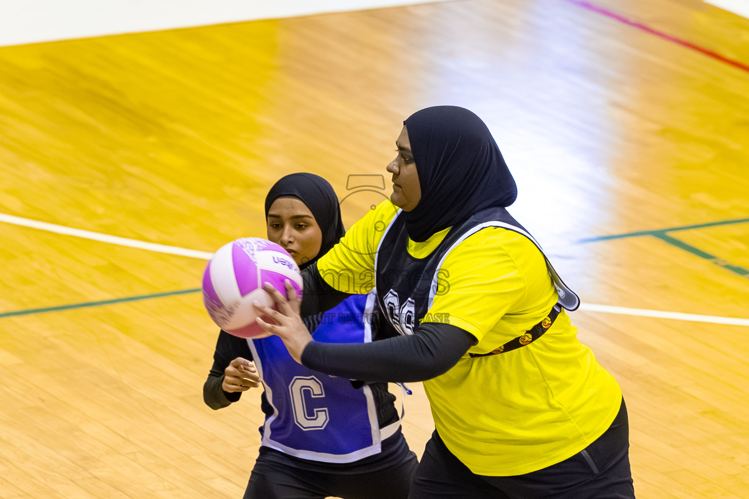 S.C. Shining Star vs KYRC in the Semi-finals of 24th Milo Netball Association Championship was held in Social Center at Male', Maldives on Wednesday, 10th September 2025. Photos: Mohamed Mahfooz Moosa / images.mv