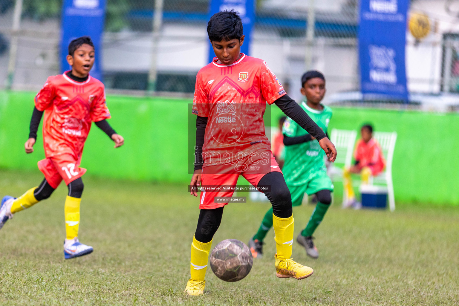 Day 2 of Nestle kids football fiesta, held in Henveyru Football Stadium, Male', Maldives on Thursday, 12th October 2023 Photos: Ismail Thoriq / Images.mv