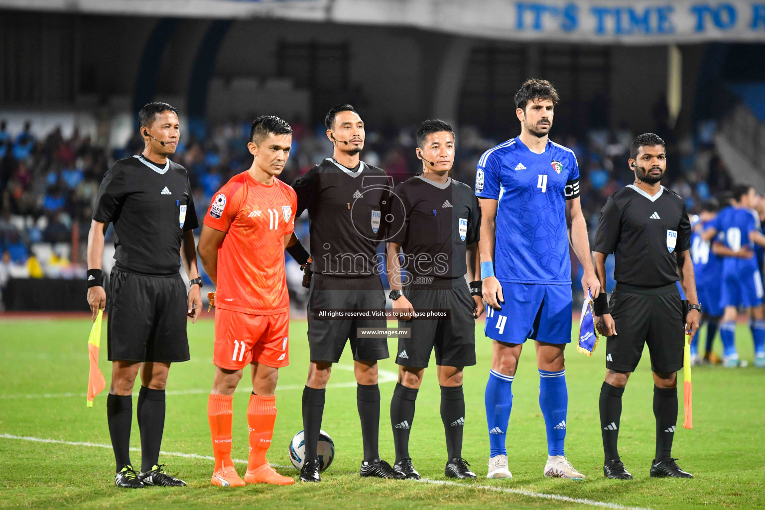 Kuwait vs India in the Final of SAFF Championship 2023 held in Sree Kanteerava Stadium, Bengaluru, India, on Tuesday, 4th July 2023. Photos: Nausham Waheed / images.mv