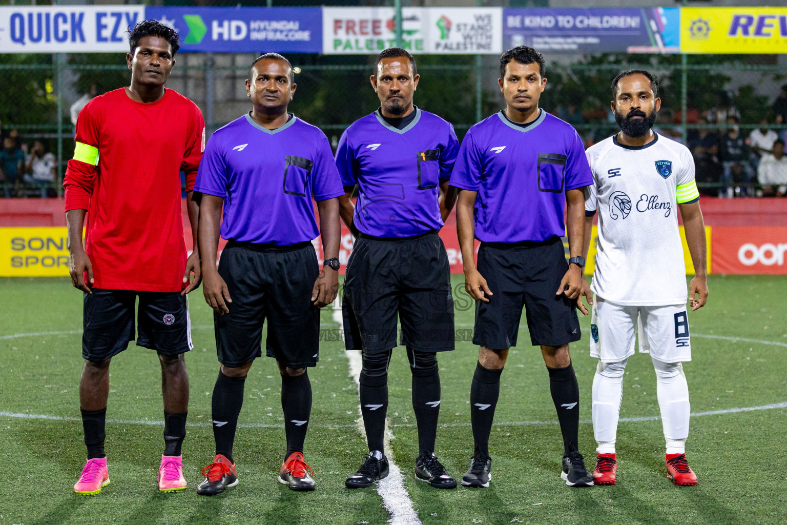 M. Raiymandhoo vs M. Veyvah in Day 19 of Golden Futsal Challenge 2024 was held on Friday, 2nd February 2024 in Hulhumale', Maldives Photos: Hassan Simah / images.mv