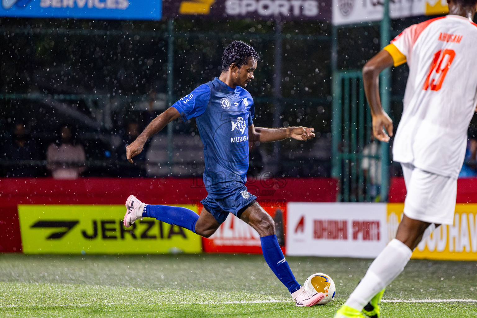 Sh Lhaimagu VS Sh Goidhoo in Day 6 of Golden Futsal Challenge 2025 on Friday, 6th January 2025, in Hulhumale', Maldives Photos: Nausham Waheed / images.mv