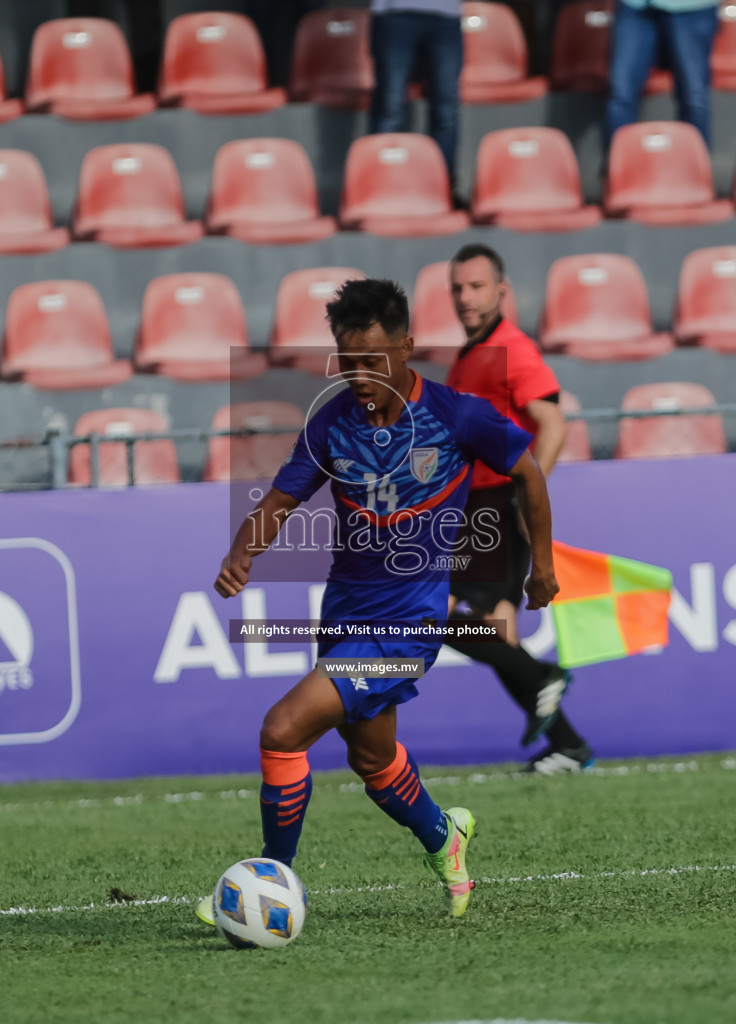 Bangladesh vs India in SAFF Championship 2021 held on 1st October 2021 in Galolhu National Stadium, Male', Maldives