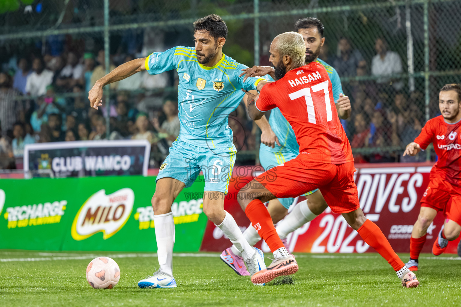 STO RC vs Club WAMCO in Day 14 of Club Maldives Cup 2025 was held in Rehendhi Futsal Ground, Hulhumale', Maldives on Tuesday, 14th October 2025. Photos: Mohamed Mahfooz Moosa / images.mv