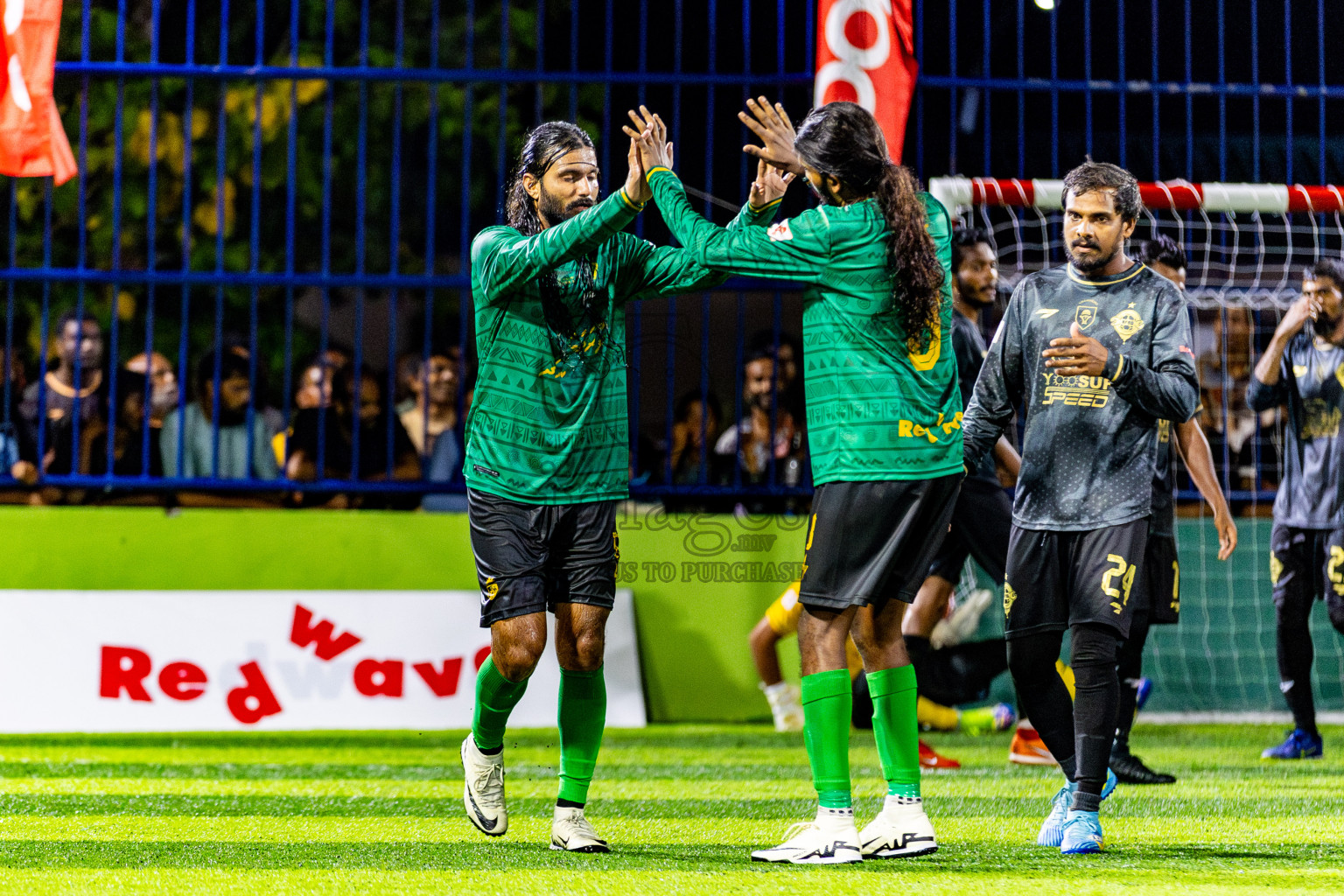 Muring FC vs Afro SC in Semi Final of Eydhafushi Futsal Cup 2024 was held on Monday , 15th April 2024, in B Eydhafushi, Maldives Photos: Nausham Waheed / images.mv