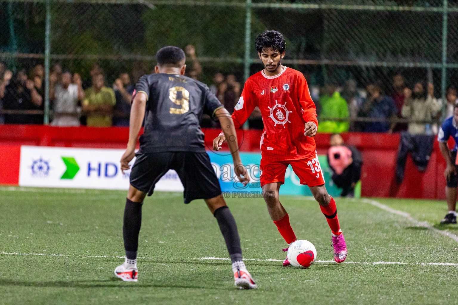 HA Maarandhoo vs HA Utheem in Day 17 of Golden Futsal Challenge 2024 was held on Wednesday, 31st January 2024, in Hulhumale', Maldives Photos: Hassan Simah / images.mv