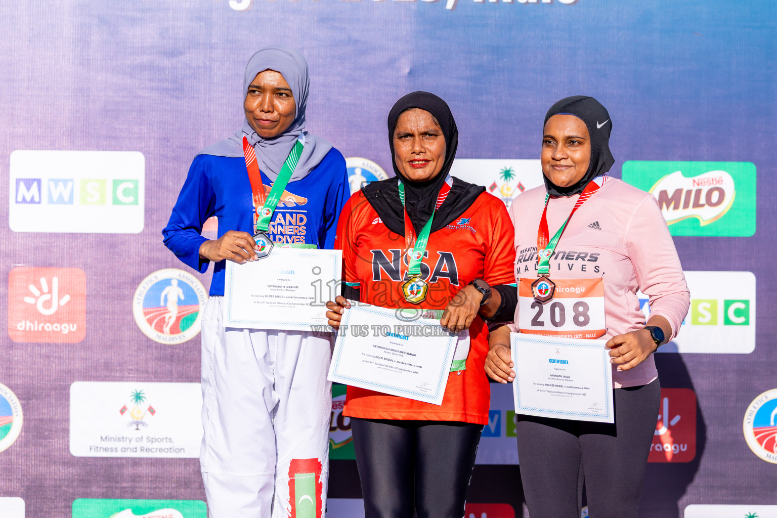 Day 3 of National Athletics Championship 2025 was held at Ekuveni Running Ground in Male', Maldives on Saturday, 16th August 2025. Photos: Nausham Waheed / images.mv