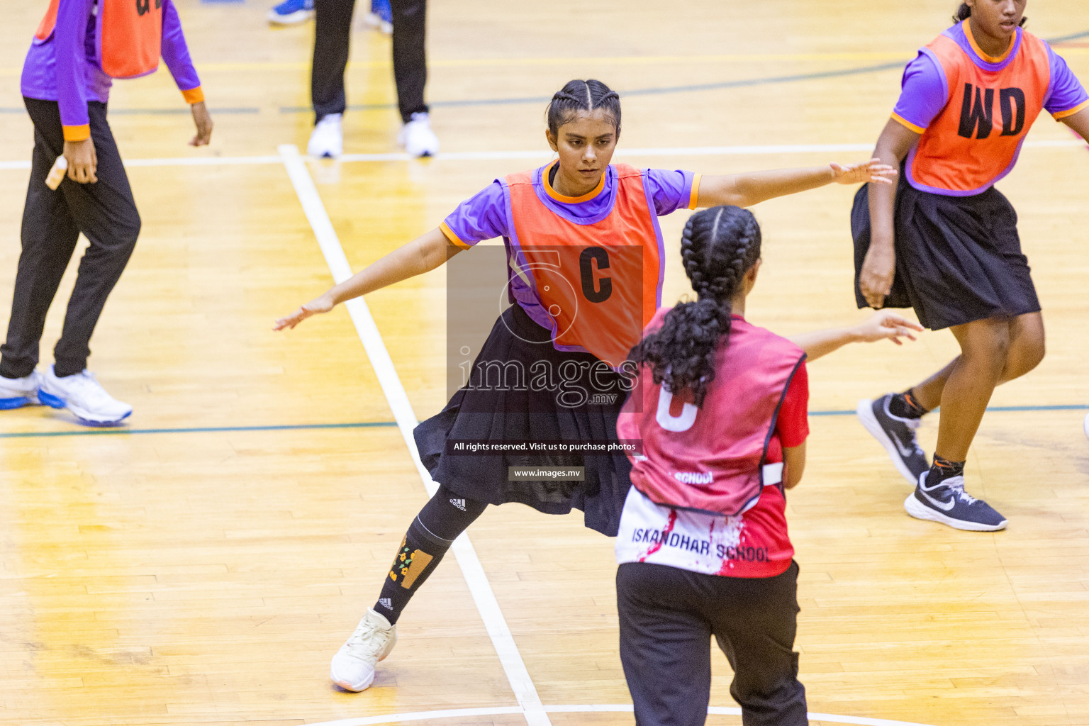 Final of 24th Interschool Netball Tournament 2023 was held in Social Center, Male', Maldives on 7th November 2023. Photos: Nausham Waheed / images.mv