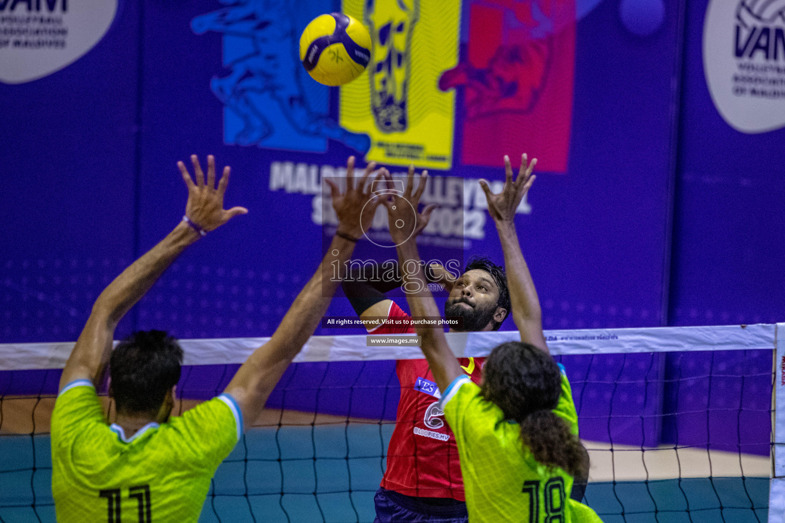 Volleyball Association Cup 2022- Men's Division-Match Day 3 held in Male', Maldives on Saturday, 13th June 2022 at Social Center Indoor Hall Photos By: Nausham Waheed /images.mv