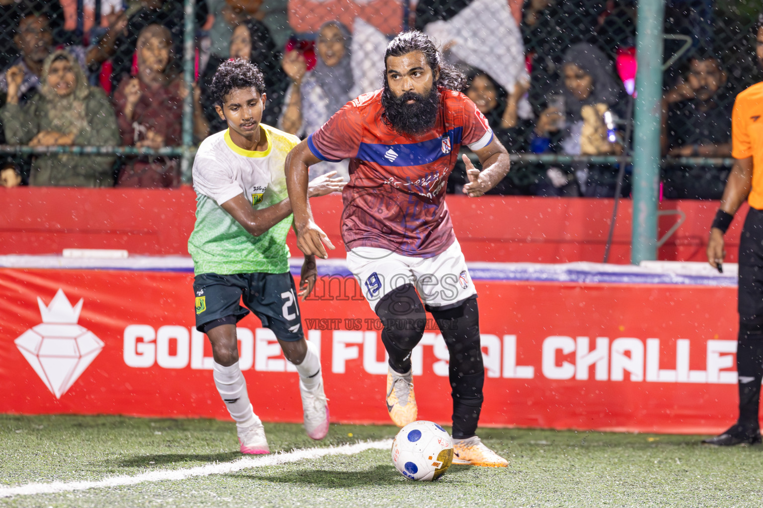 HDh Nellaidhoo vs HDh Vaikaradhoo in Day 9 of Golden Futsal Challenge 2025 was held on Monday, 13th January 2025, in Hulhumale', Maldives
Photos: Ismail Thoriq / images.mv