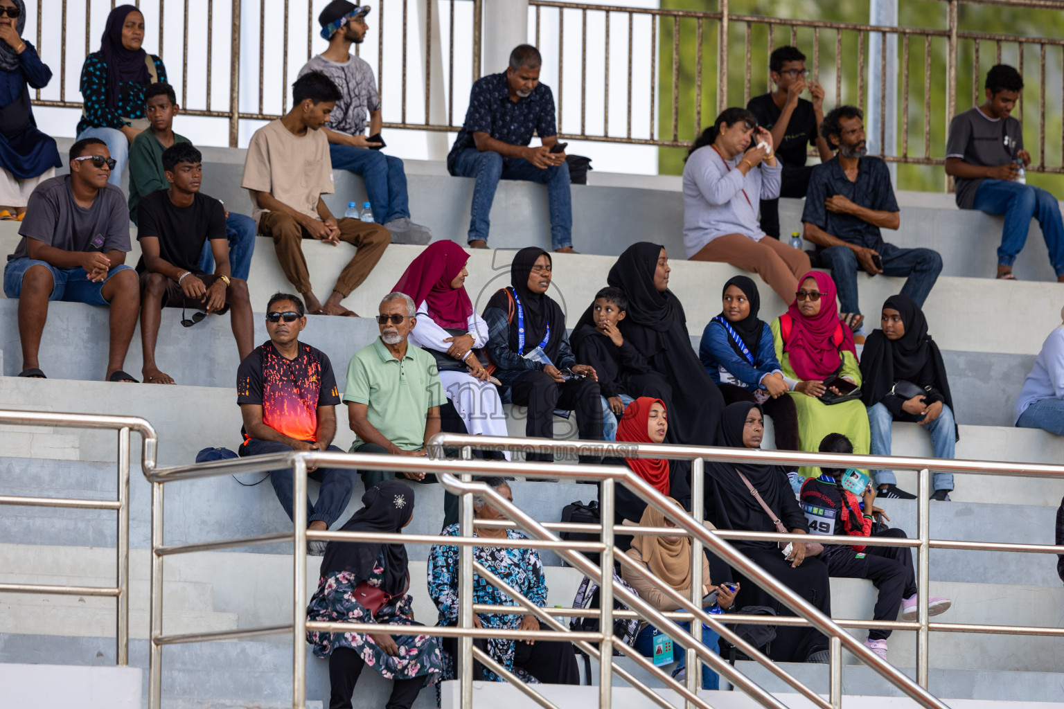 Day 1 of MWSC Interschool Athletics Championships 2024 held in Hulhumale Running Track, Hulhumale, Maldives on Saturday, 9th November 2024. Photos by: Ismail Thoriq / Images.mv