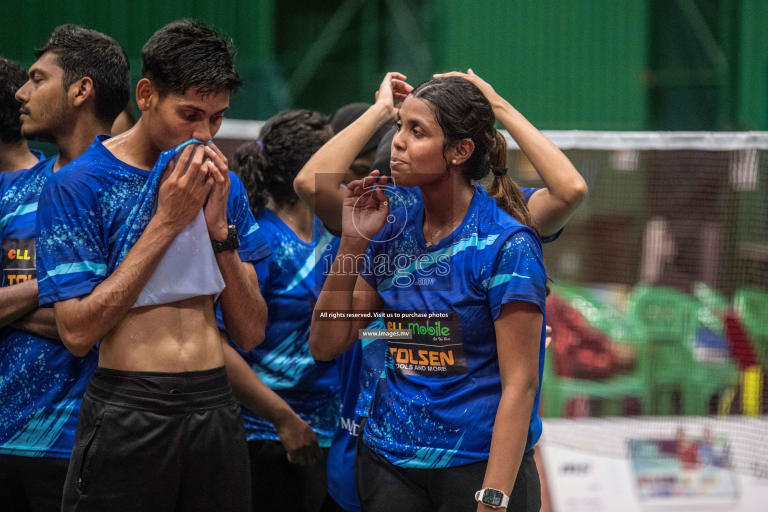 Final of Badminton association mixed group championship 2021 held in Male', Maldives Photos by Nausham Waheed