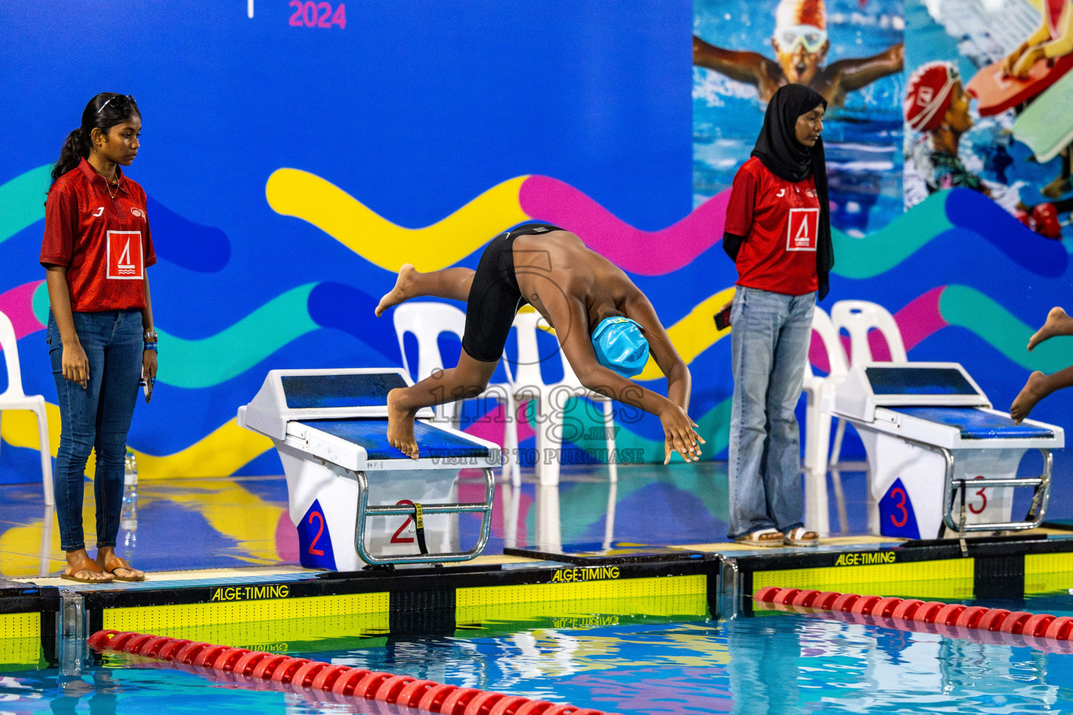 Day 4 of BML 5th National Swimming Kids Festival 2024 held in Hulhumale', Maldives on Thursday, 21st November 2024. Photos: Nausham Waheed / images.mv