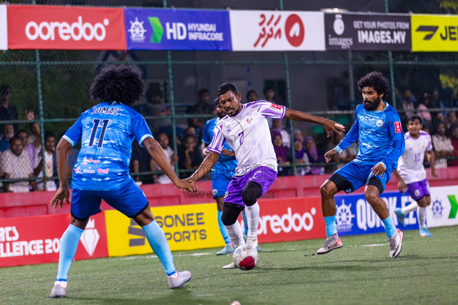 N Maafaru vs N Holhudhoo in Day 15 of Golden Futsal Challenge 2024 was held on Monday, 29th January 2024, in Hulhumale', Maldives
Photos: Ismail Thoriq / images.mv