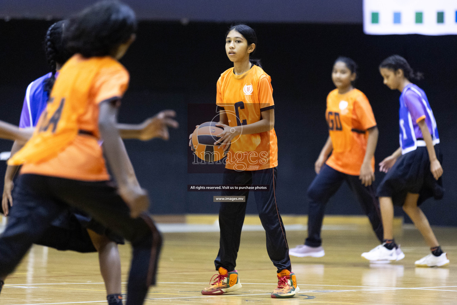 Day 10 of 24th Interschool Netball Tournament 2023 was held in Social Center, Male', Maldives on 5th November 2023. Photos: Nausham Waheed / images.mv