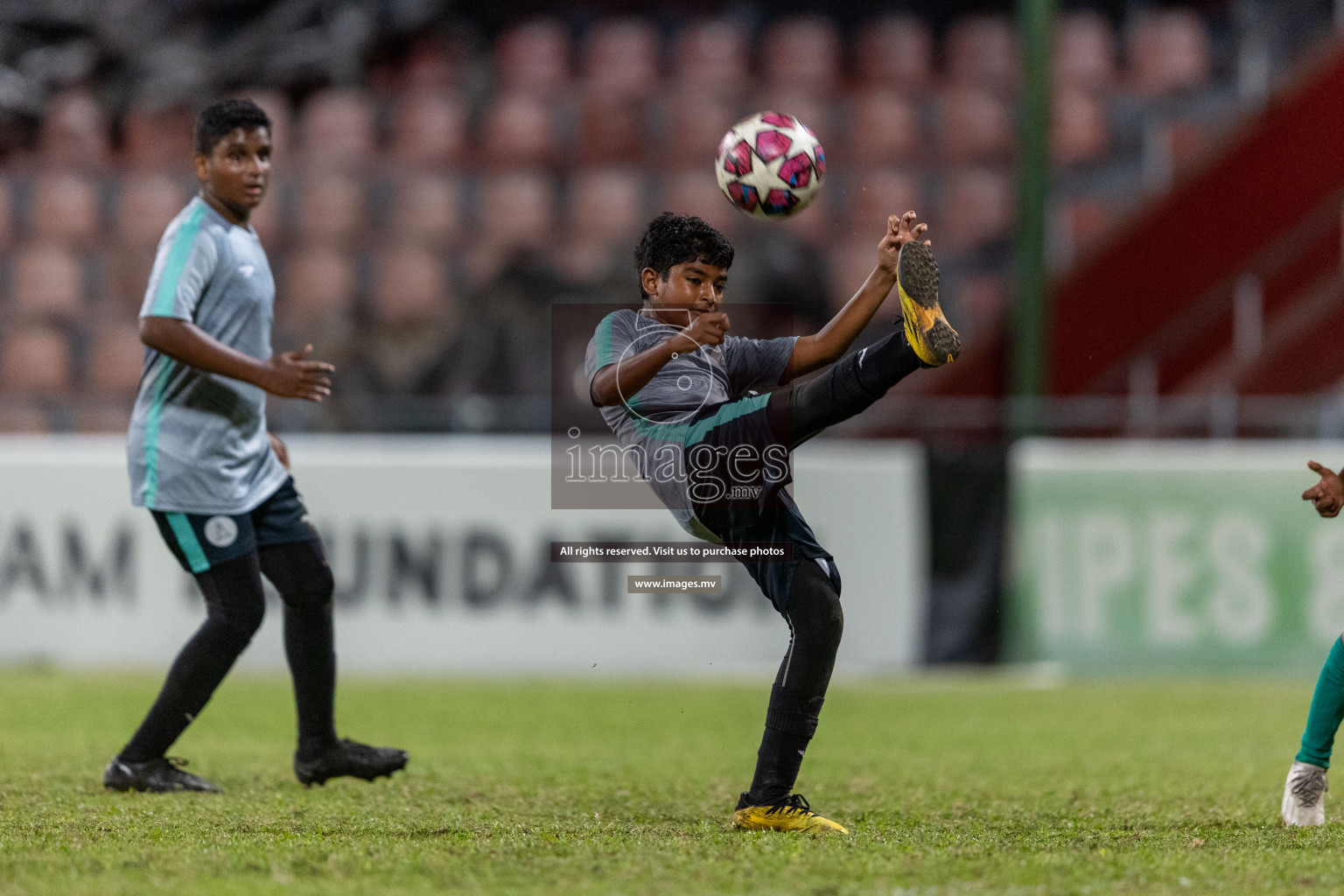 Kalaafaanu School vs Ahmadhiyya International School in the Final of FAM U13 Inter School Football Tournament 2022/23 was held in National Football Stadium on Sunday, 11th June 2023. Photos: Ismail Thoriq / images.mv