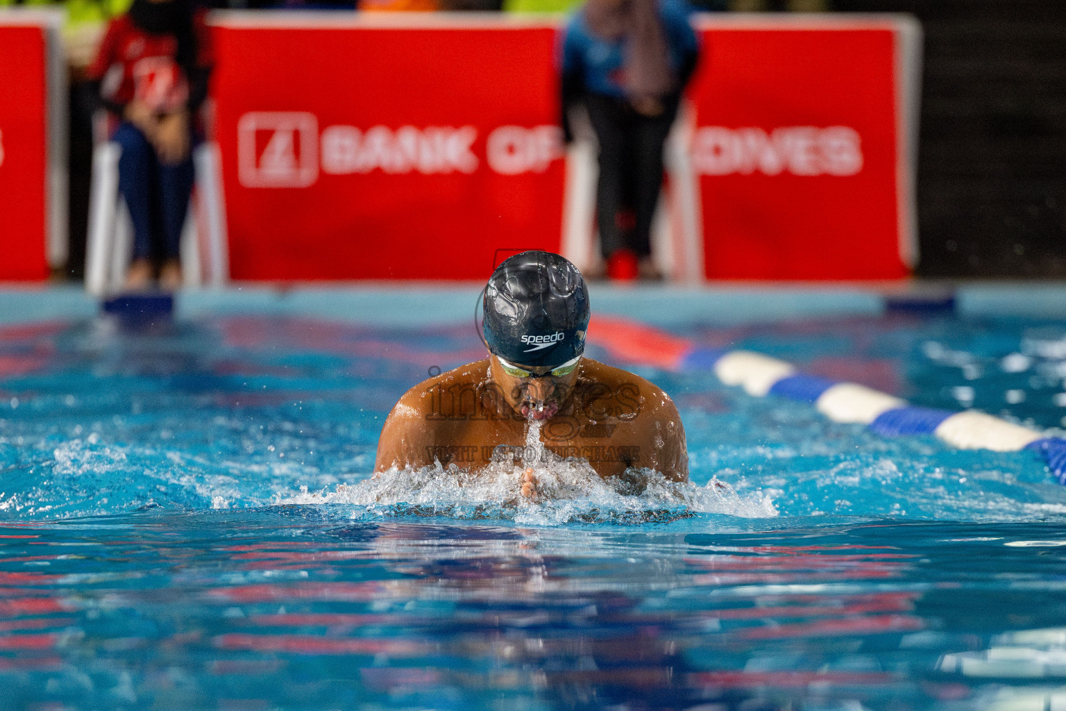 Day 4 of National Swimming Competition 2024 held in Hulhumale', Maldives on Monday, 16th December 2024. 
Photos: Hassan Simah / images.mv