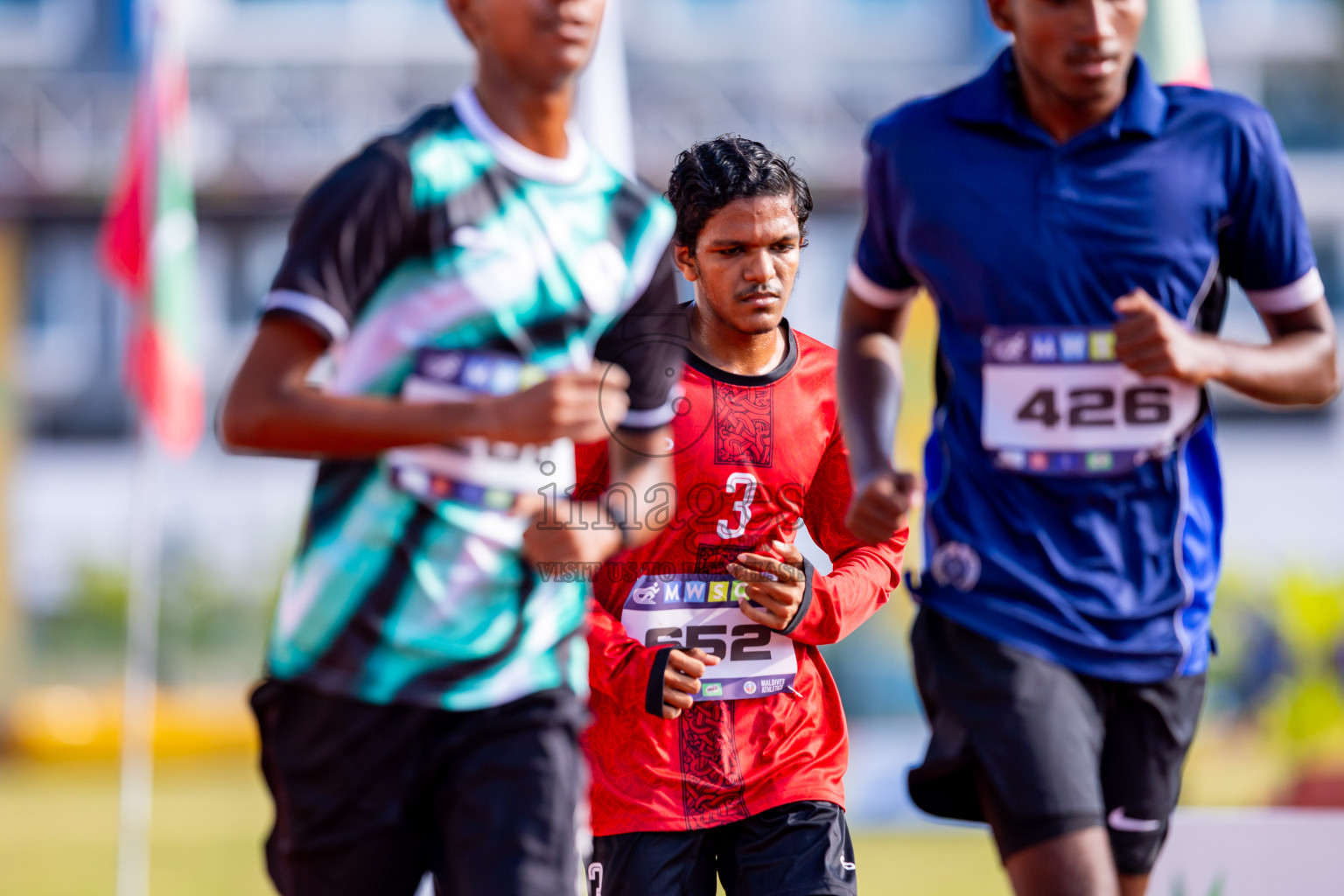 Day 6 of MWSC Interschool Athletics Championships 2024 held in Hulhumale Running Track, Hulhumale, Maldives on Thursday, 14th November 2024. Photos by: Nausham Waheed / Images.mv