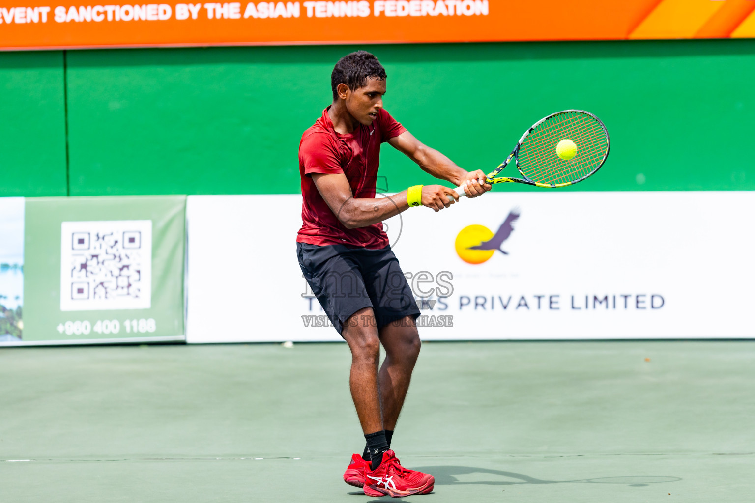 Day 5 of ATF Maldives Junior Open Tennis was held in Male' Tennis Court, Male', Maldives on Monday, 16th December 2024. Photos: Nausham Waheed/ images.mv