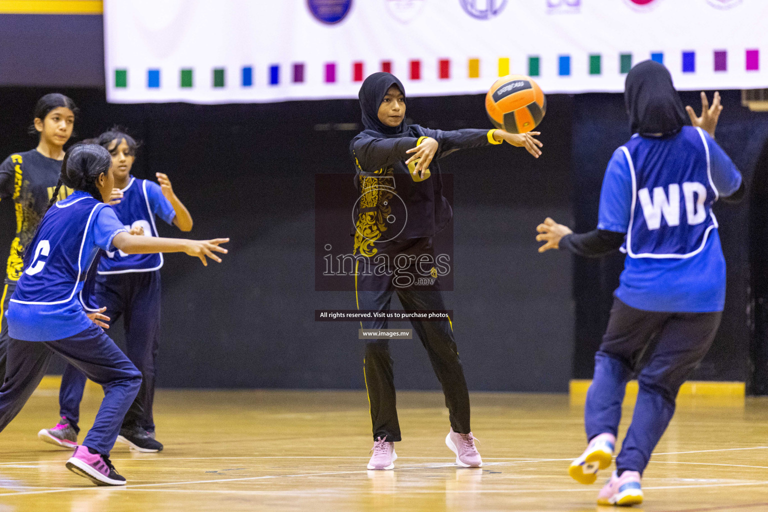 Day4 of 24th Interschool Netball Tournament 2023 was held in Social Center, Male', Maldives on 30th October 2023. Photos: Nausham Waheed / images.mv