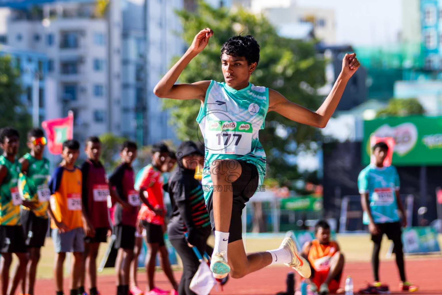 Day 2 of Inter-school Athletics Championship 2025 held in Ekuveni Synthetic Track, Male', Maldives on Tuesday, 07th October 2025. Photos by: Riza / Images.mv