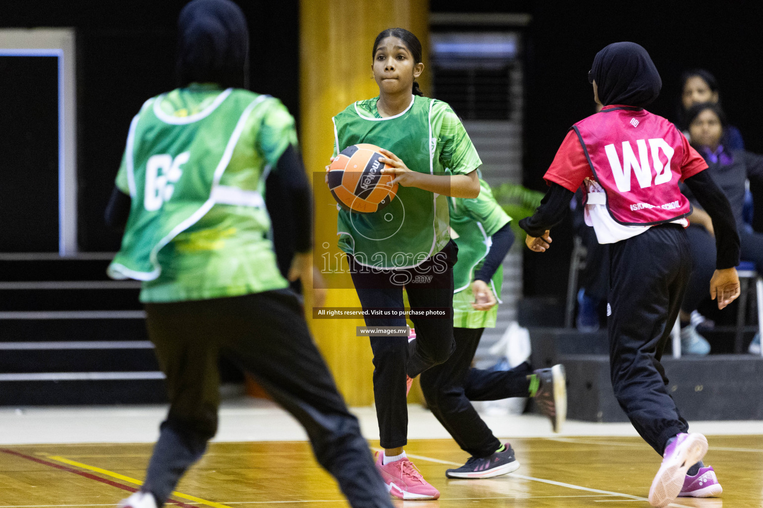 Day 10 of 24th Interschool Netball Tournament 2023 was held in Social Center, Male', Maldives on 5th November 2023. Photos: Nausham Waheed / images.mv