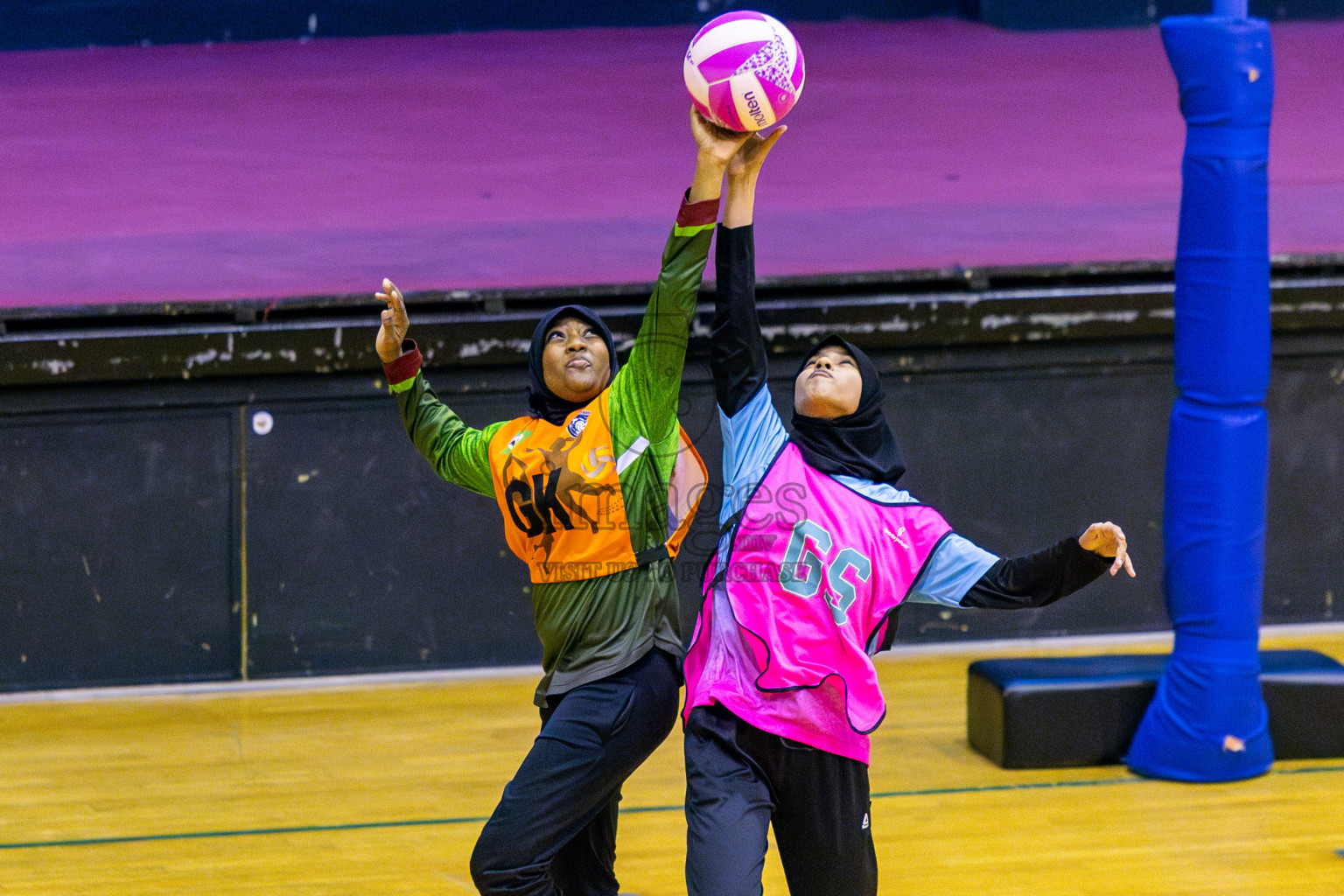 Fiontti A Team vs Young Netters A in Day 2 of 3rd Junior Championship - Netball association of Maldives, held at Social Center on Monday 20th January 2025 . Photos by Nausham Waheed