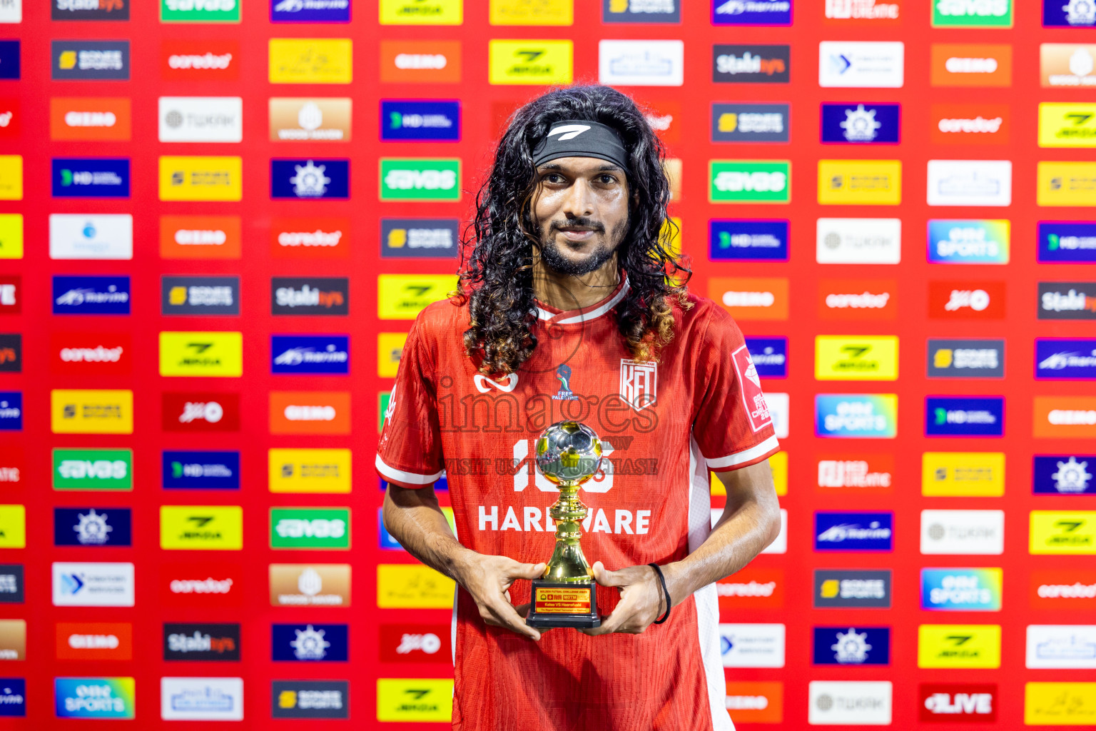 HA Kelaa vs HA Hoarafushi in Day 13 of Golden Futsal Challenge 2025 was held on Friday, 17th January 2025, in Hulhumale', Maldives. Photos: Nausham Waheed / images.mv