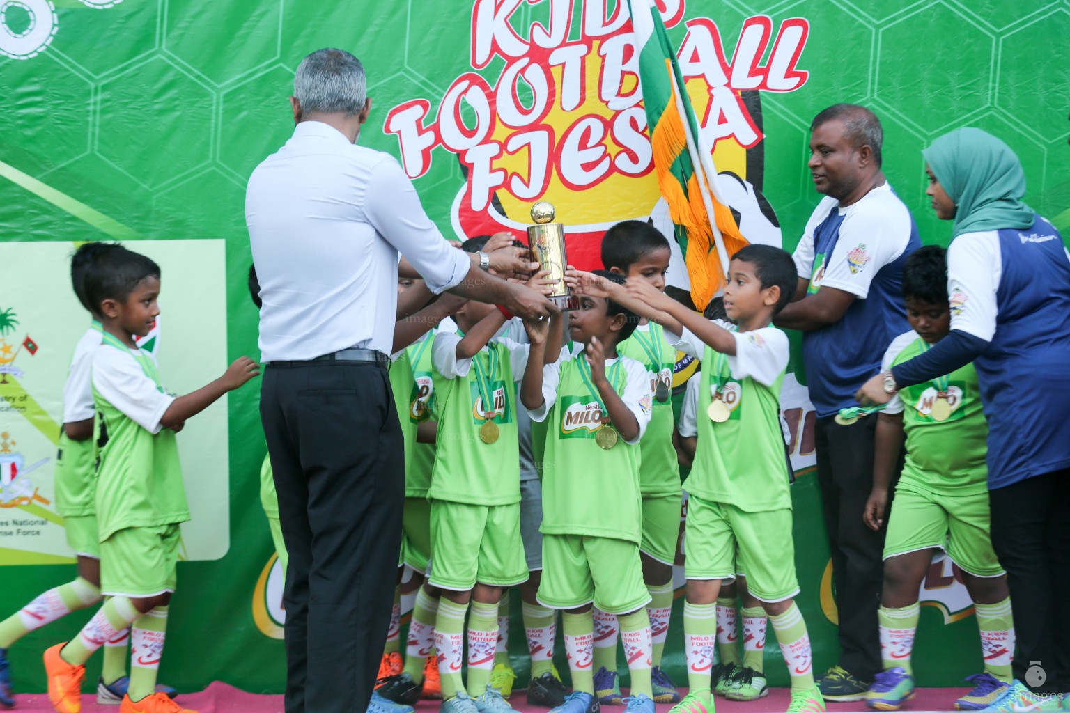 Day 4 of Milo Kids Football Fiesta in Male', Maldives, Sunday, October. 15, 2016 (Images.mv Photo/ Abdullah Sham).