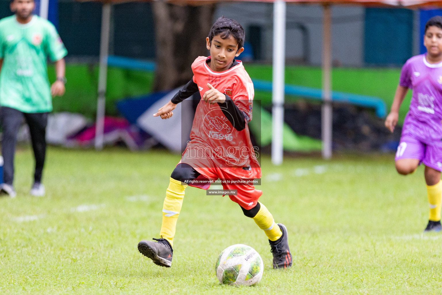 Day 1 of Milo kids football fiesta, held in Henveyru Football Stadium, Male', Maldives on Wednesday, 11th October 2023 Photos: Nausham Waheed/ Images.mv