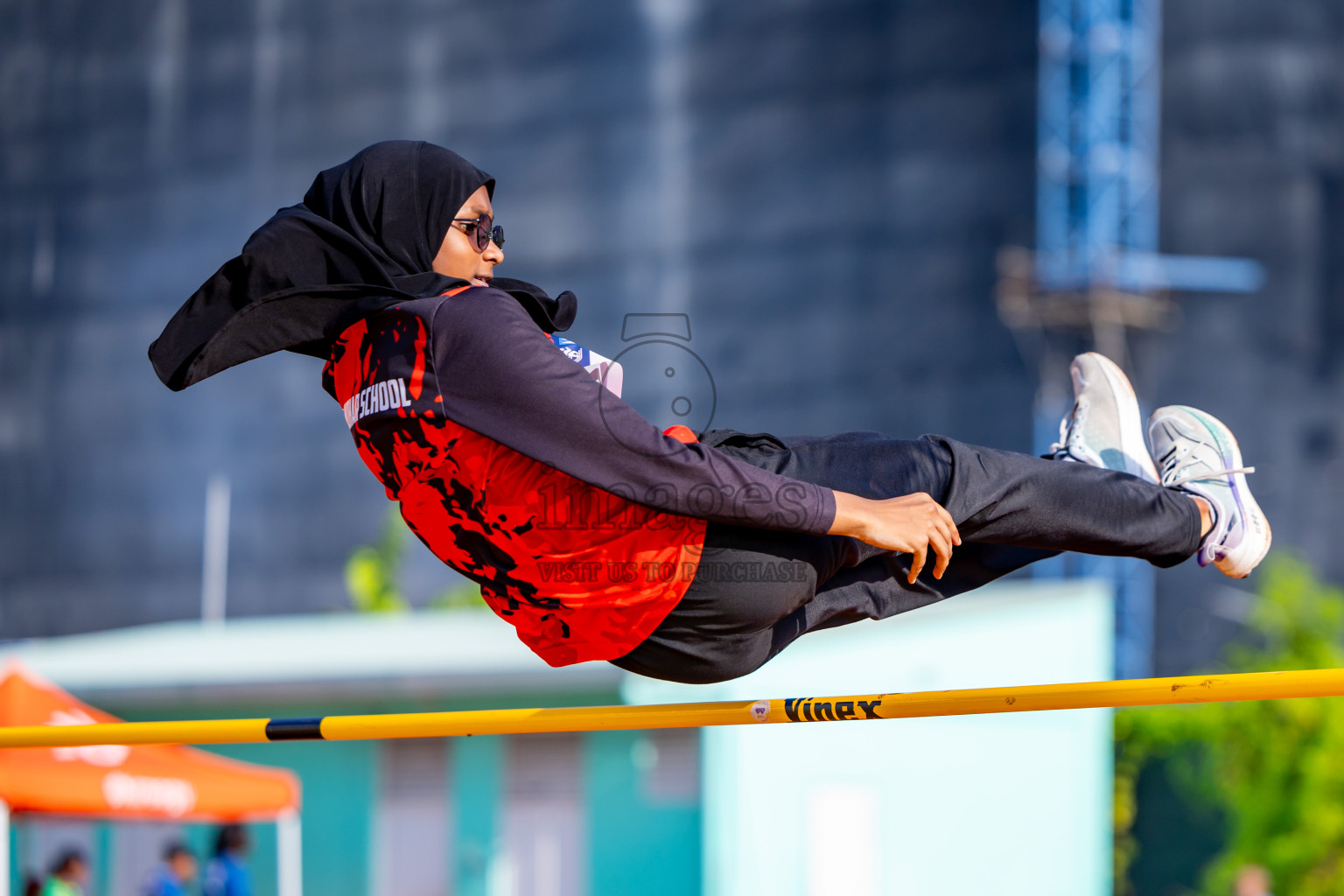 Day 4 of MWSC Interschool Athletics Championships 2024 held in Hulhumale Running Track, Hulhumale, Maldives on Tuesday, 12th November 2024. Photos by: Nausham Waheed / Images.mv